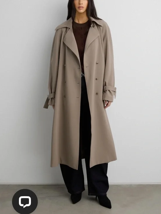 OAK + FORT Brindle Oversized Trench Coat - Picture 9 of 9
